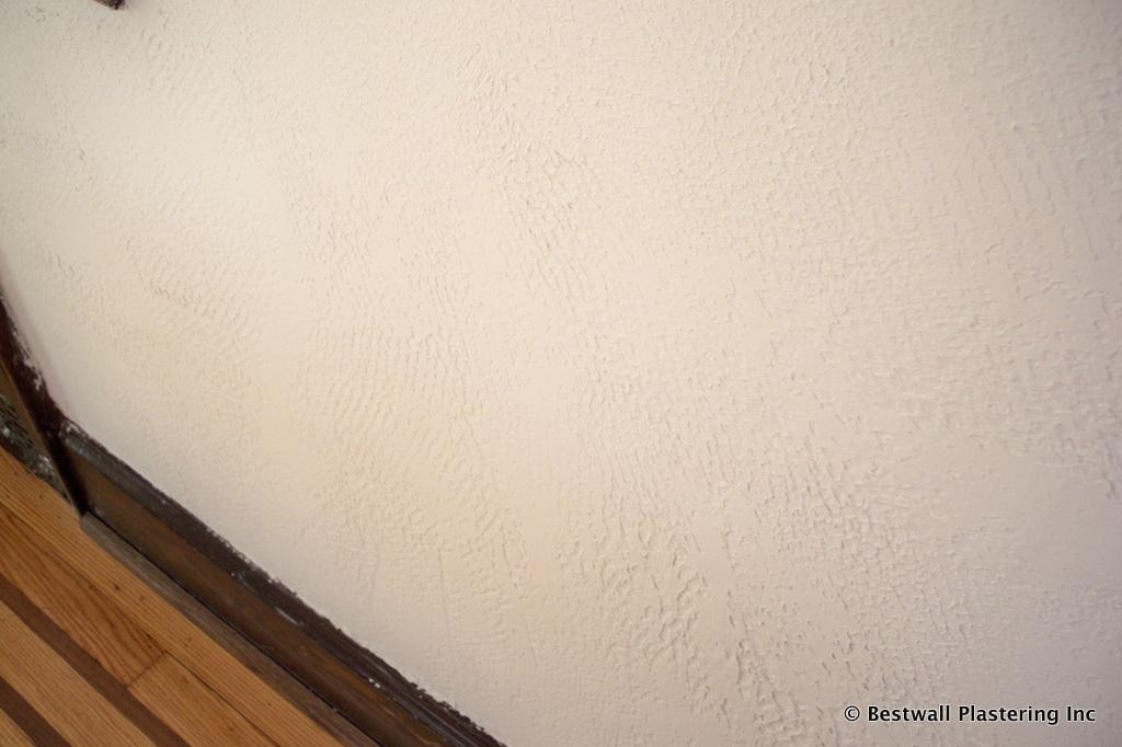 Ulster County, NY textured plastered wall